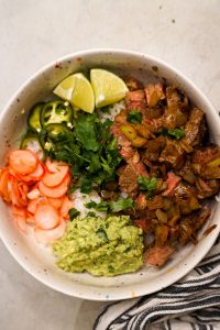Carne Asada Steak And Rice Bowls