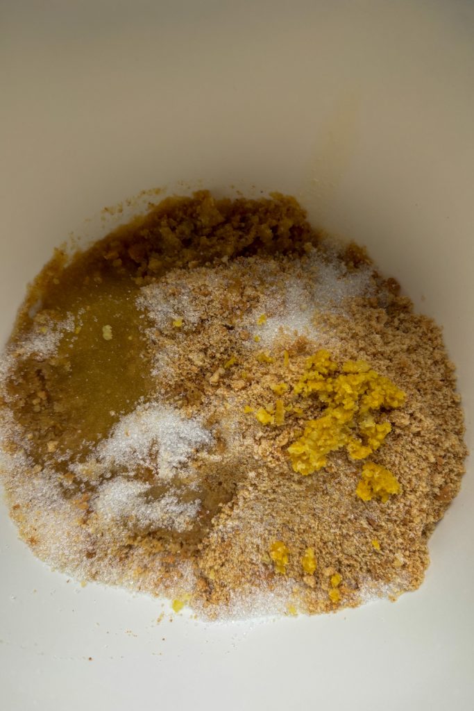 Mix Graham Cracker Crust Ingredients